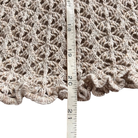 Vintage Santika Peru Boho Crochet Knit Top Cotton V Neck Empire Waist M - Picture 10 of 12